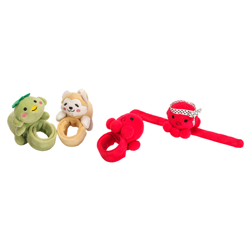 Pluche dierenhand-polsrammelaars