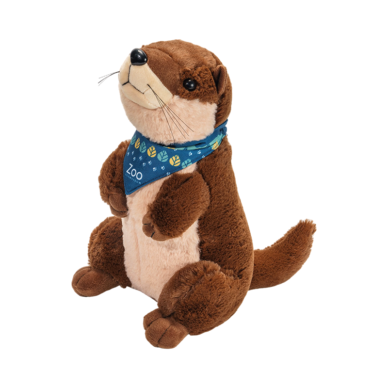 Gevuld, schattig, vertederend pluche otterspeeltje