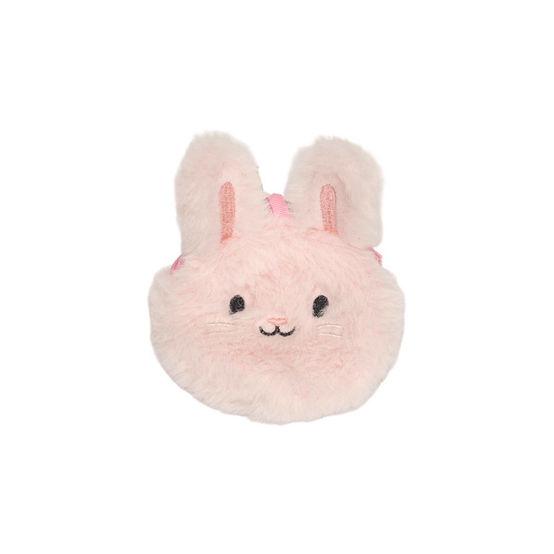 Roze pluchen konijntje portemonneetje