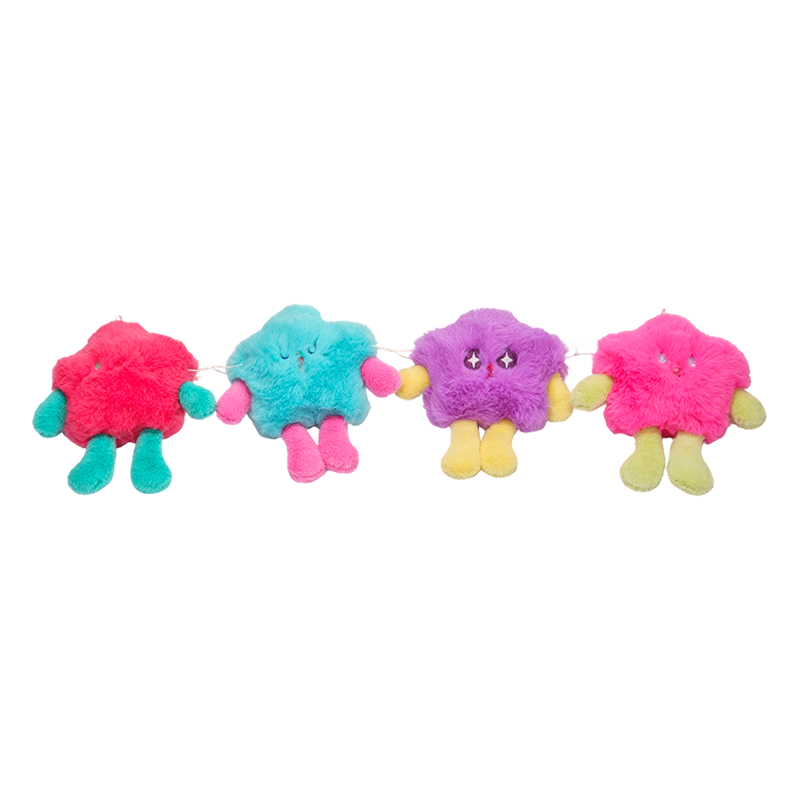 Kleurrijk schattig pluizig monsterknuffelspeelgoed Kleurrijk schattig pluizig monsterknuffelspeelgoed